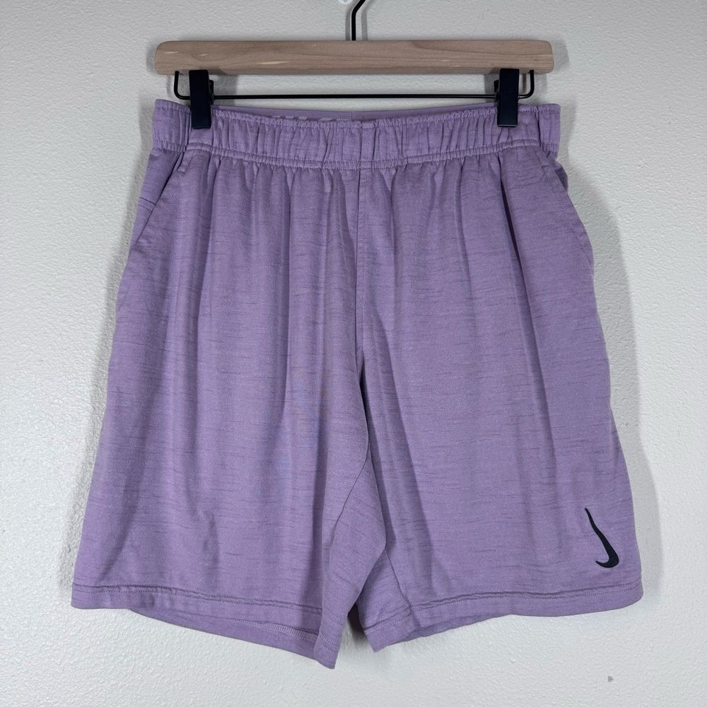 Nike Men’s Dri Fit Yoga Shorts TallLight Soft Stretch Purple Small CZ2210-530